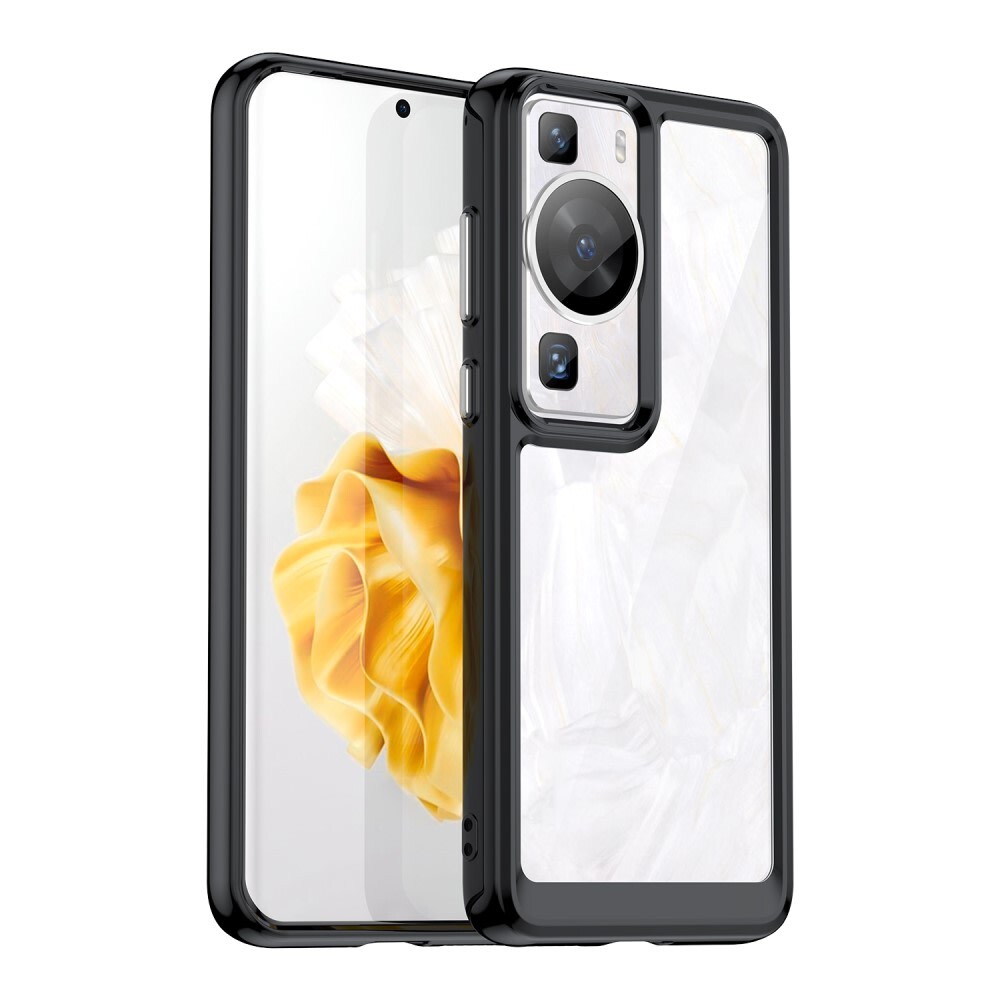 Hibrid tok "Frame Shield" Huawei P60 / Huawei P60 Pro készülékekhez - fekete