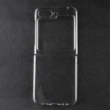 Kemény tok Samsung Galaxy Z Flip5 készülékekhez - átlátszó