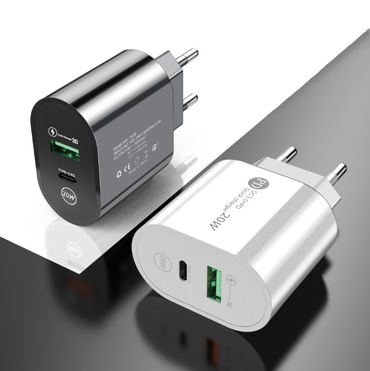 Fali töltő adapter ChargeDuo 20W USB-C és USB kimenettel