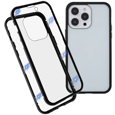 Mágneses Full-body tok "Stronghold" iPhone 15 Pro Max készülékekhez - fekete