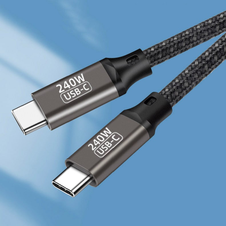 USB4 kábel NexaPlus 240W fém USB-C csatlakozókkal - 1m
