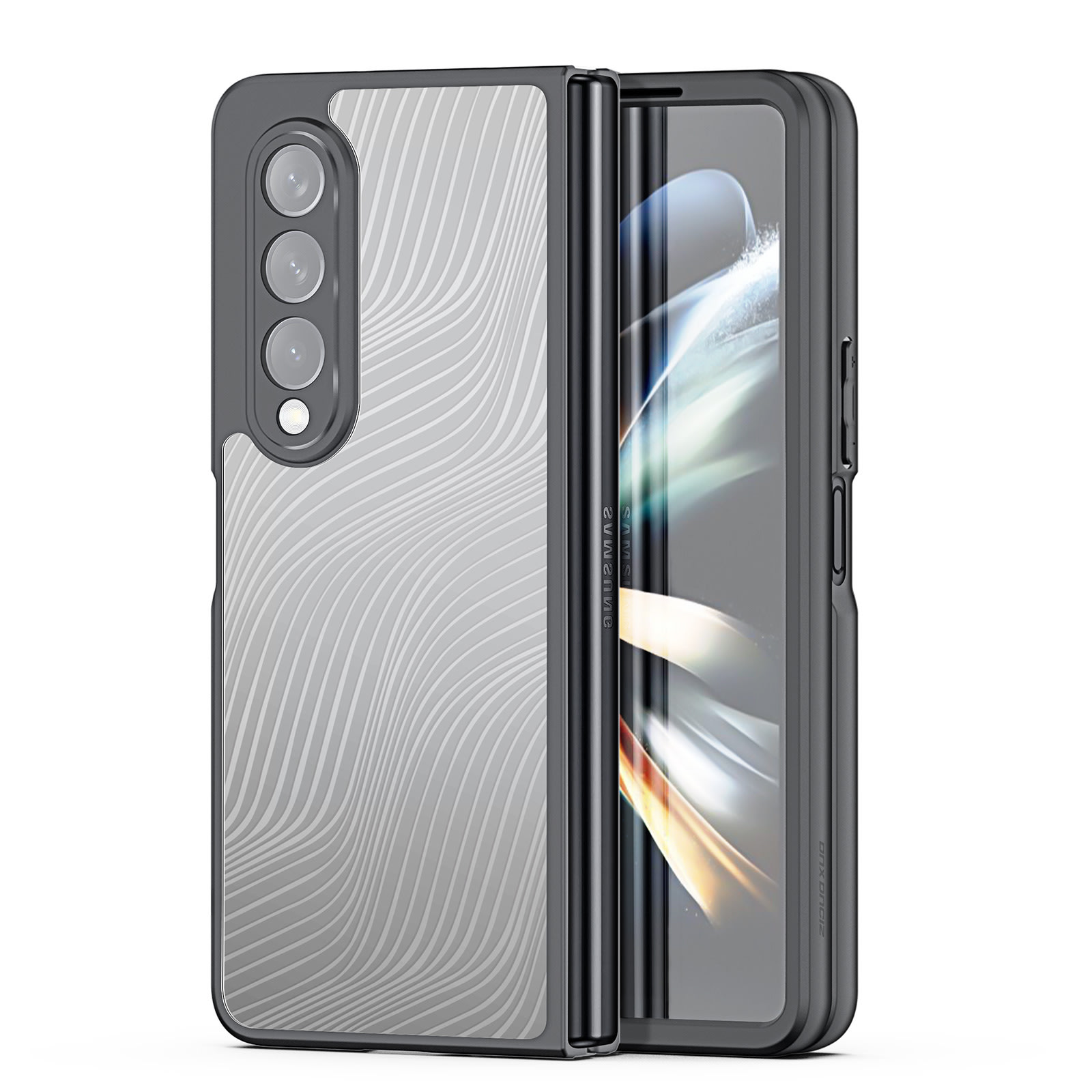 Prémium tok "Aimo" Samsung Galaxy Z Fold4 készülékekhez - átlátszó