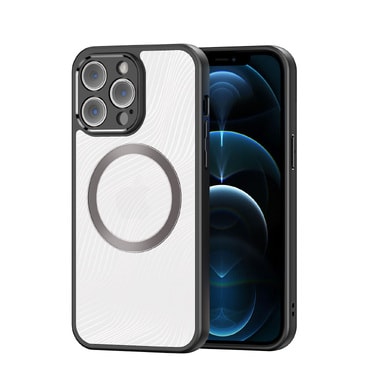 Prémium tok "Aimo Mag" mágnessel vezeték nélküli MagSafe töltéshez iPhone 12 Pro készülékekhez - átlátszó