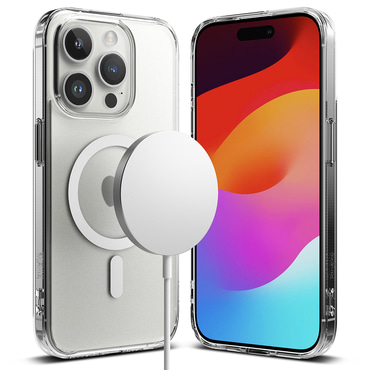 Tok Ringke "Fusion Magnetic" iPhone 15 Pro Max készülékekhez - matte clear