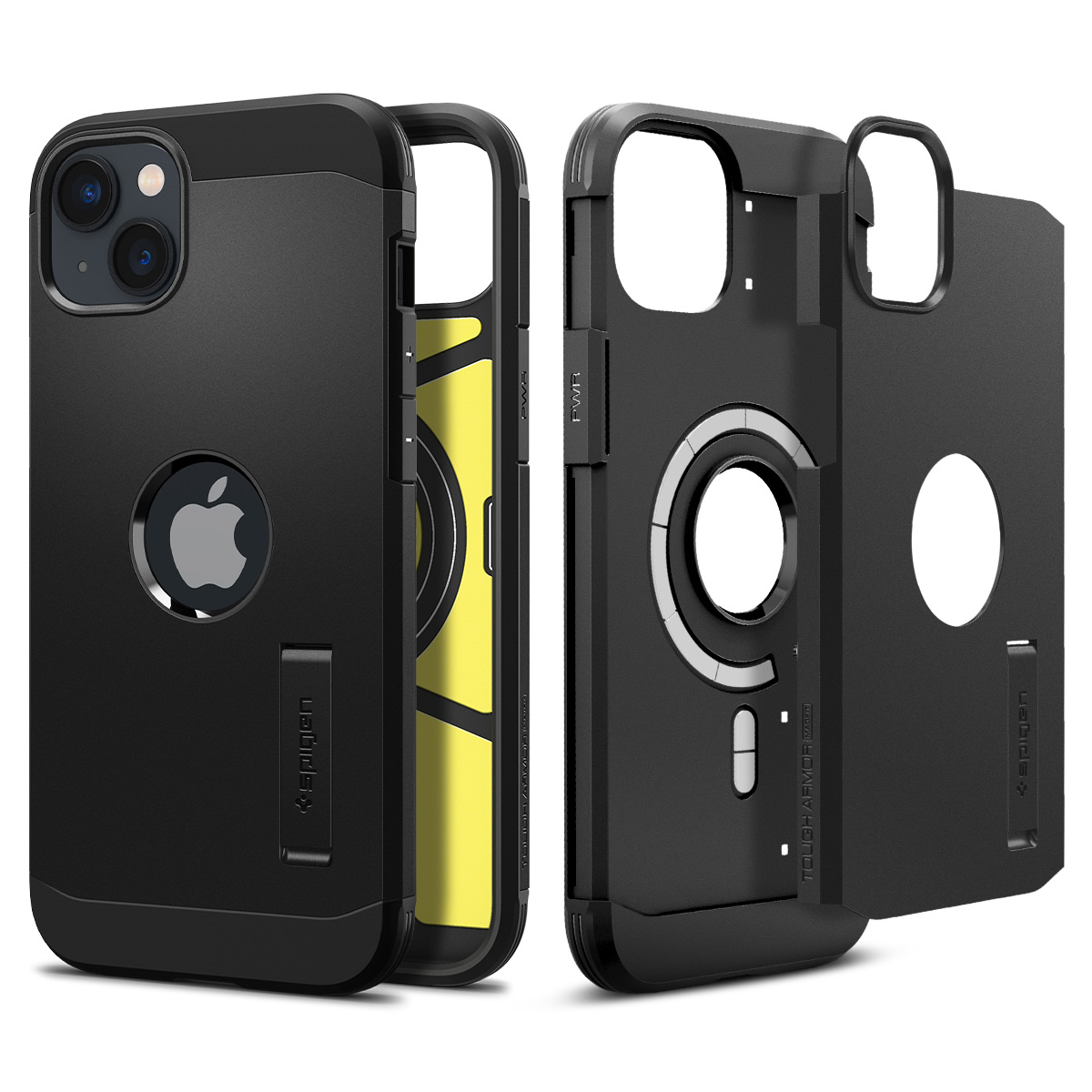 Tok Spigen "Tough Armor Mag" iPhone 15 készülékekhez - black