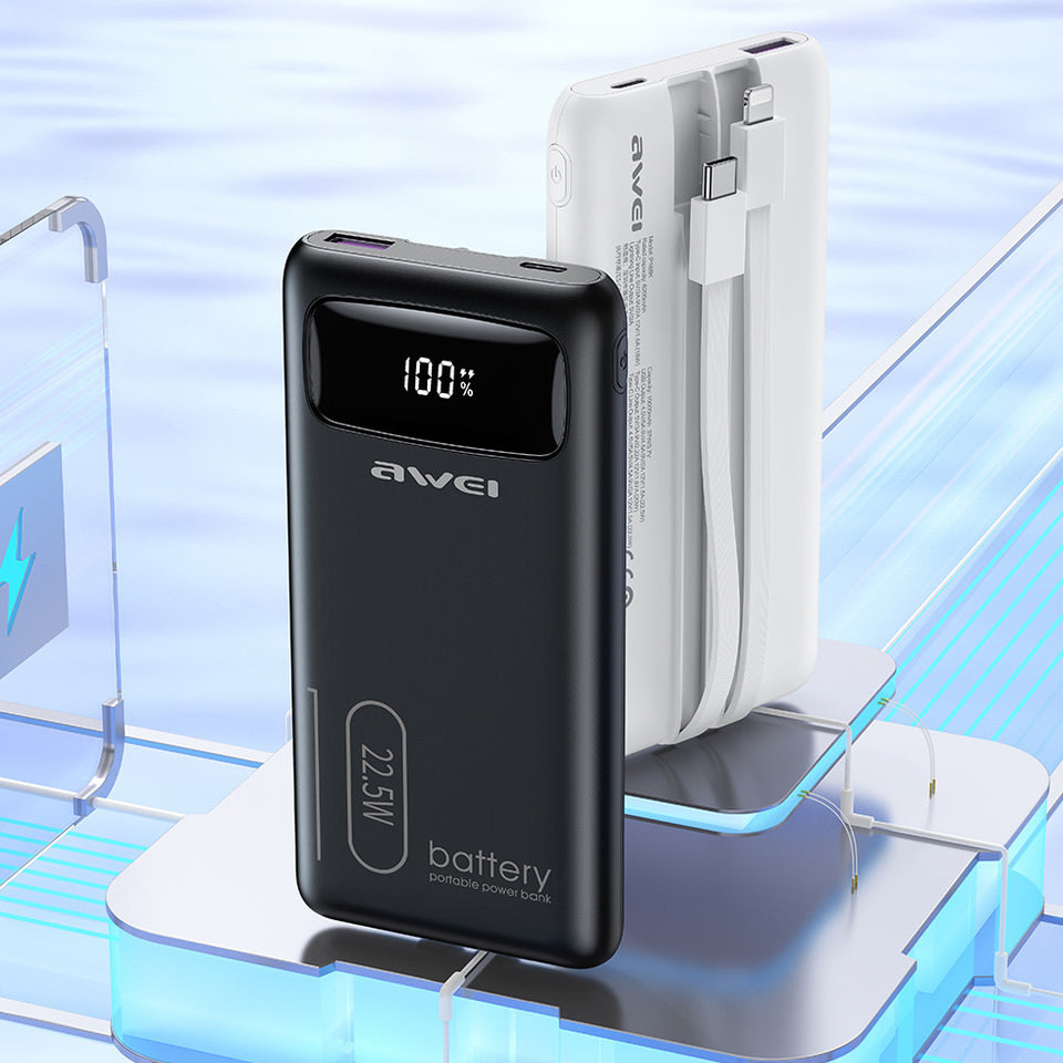 Power bank SafeGuard 22.5W 4 készülék gyors töltésére egyszerre