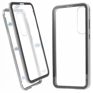 Mágneses Full-body tok "Stronghold" Honor 90 készülékekhez - ezüst