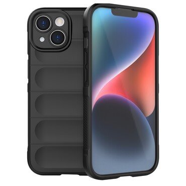 Strapabíró tok "Waves" iPhone 15 Plus készülékekhez - fekete