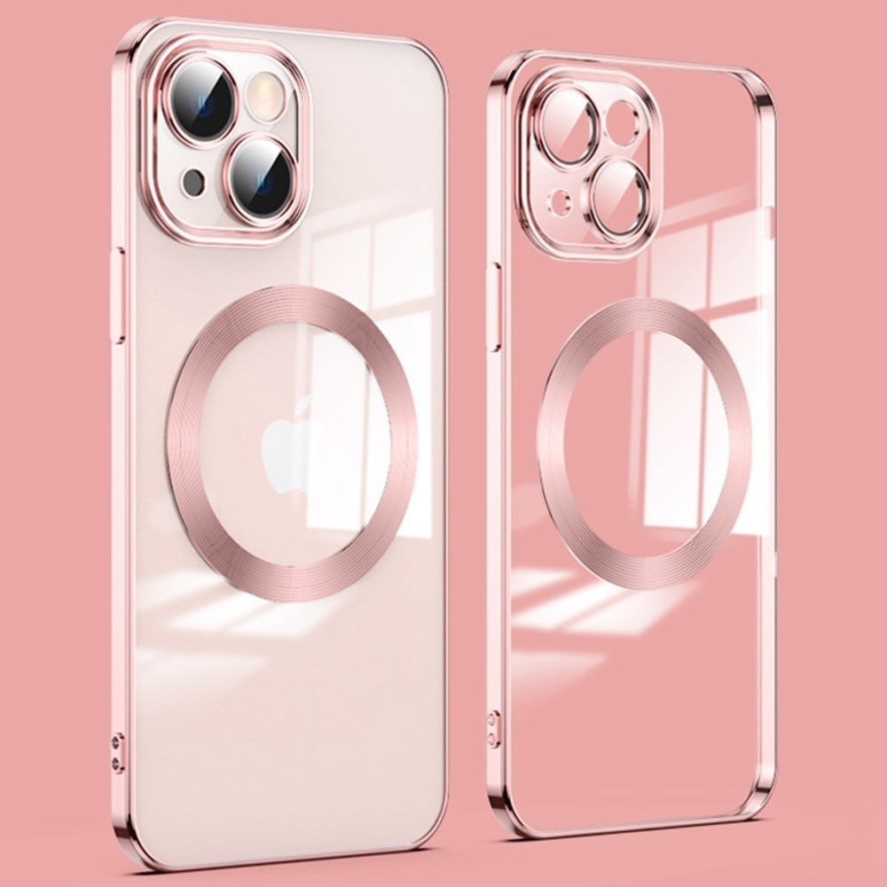 Hibrid tok védelemmel hátsó kamerára "MagProtect" MagSafe mágnessel iPhone 11 készülékekhez - rose gold