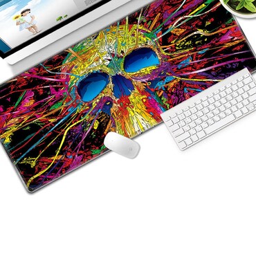 Egérpad egér és billentyűzet alá "Rainbow Skull" Egérpad egér és billentyűzet alá "Rainbow Skull"