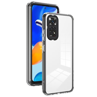 Hibrid tok beépített kamera védelemmel "Crystal Bumper" Xiaomi Redmi Note 12S készülékekhez - metallic black