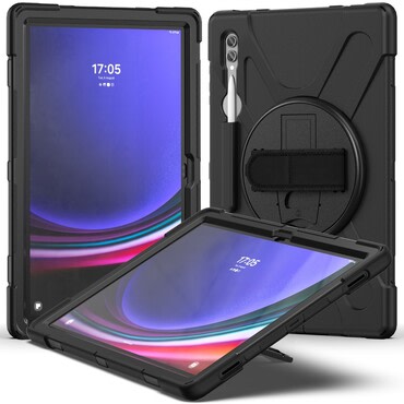 Hibrid TPU tok "Endure" Samsung Galaxy Tab S9 Ultra készülékekhez - fekete