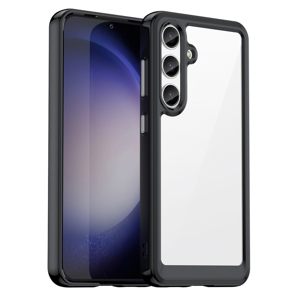 Hibrid tok "Frame Shield" Samsung Galaxy S24 készülékekhez - fekete