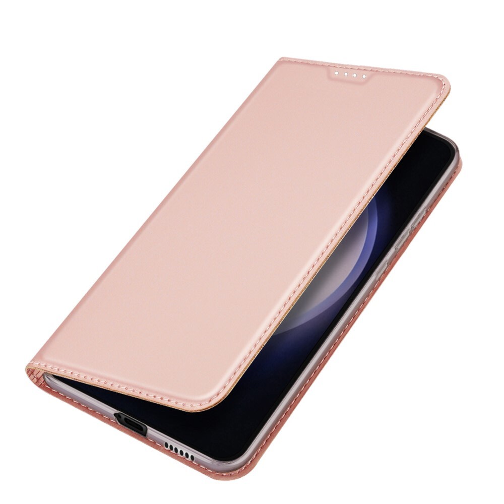 Nyitható tok "Skin" Samsung Galaxy S24 készülékekhez - rózsaszín