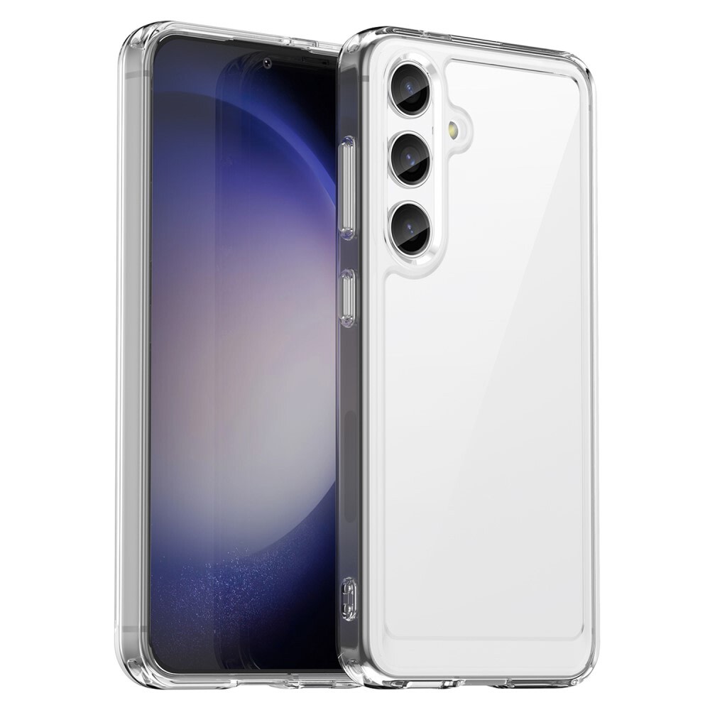Hibrid tok "Frame Shield" Samsung Galaxy S24 Plus / S25 Plus készülékekhez - átlátszó