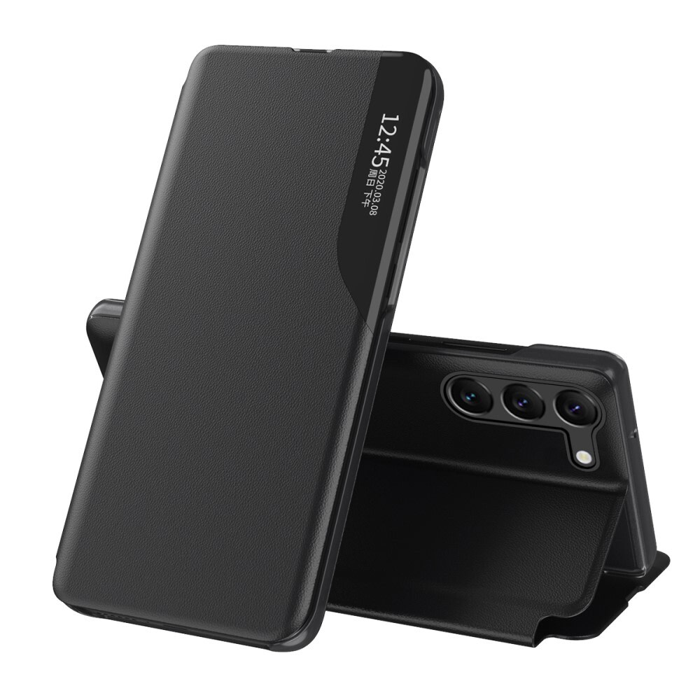 Nyitható tok "Edge View" Samsung Galaxy S24 Plus készülékekhez - fekete