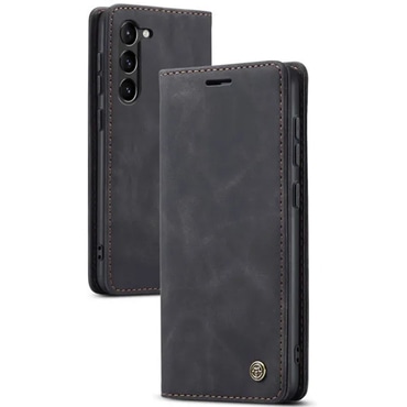 Nyitható tok CaseMe MagFlip kiváló védelemmel és automatikus mágneses zárással Samsung Galaxy S24 készülékekhez - smooth black