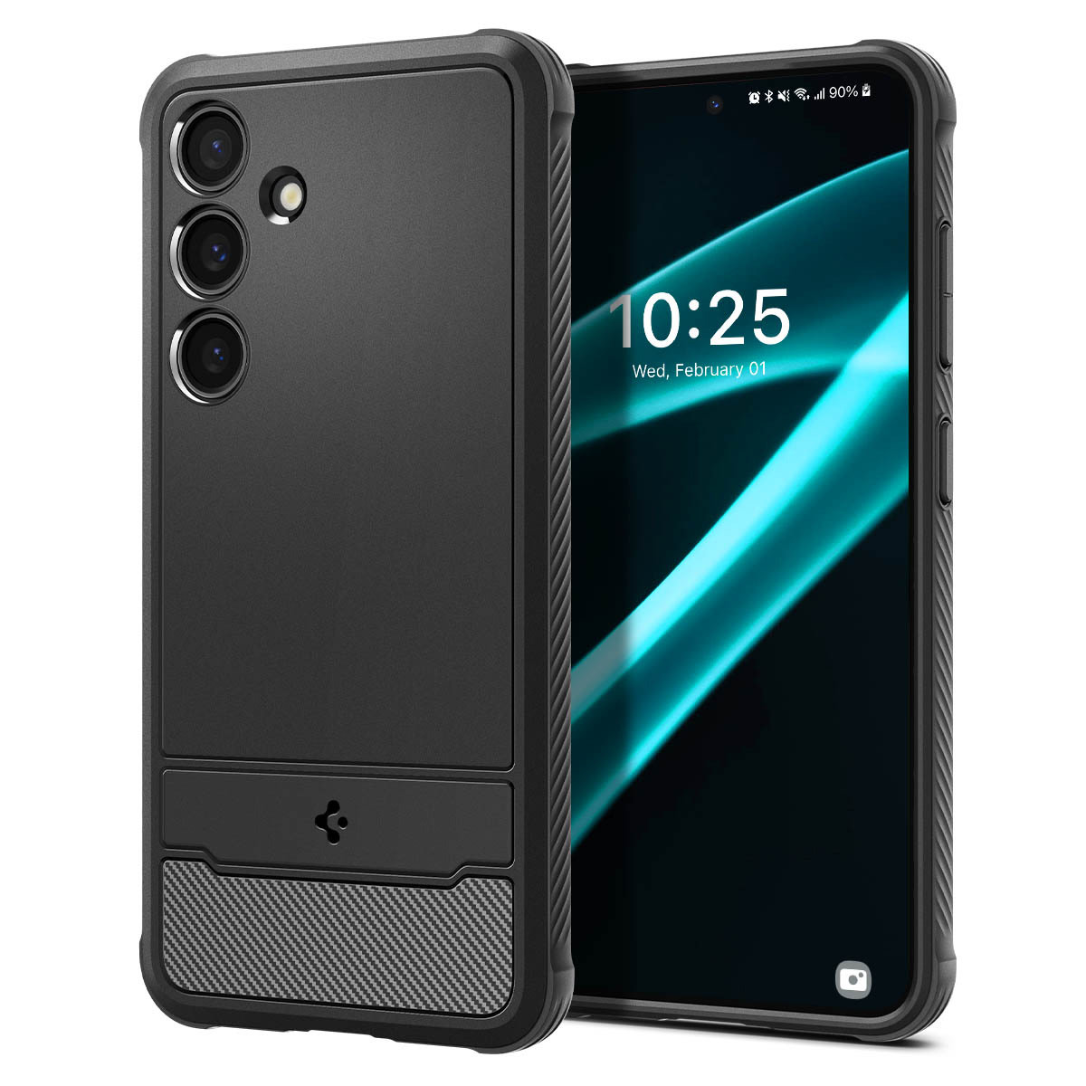 Tok Spigen "Rugged Armor" Samsung Galaxy S24 Plus készülékekhez - black