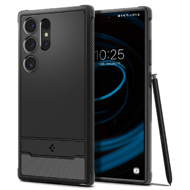 Tok Spigen "Rugged Armor" Samsung Galaxy S24 Ultra készülékekhez - black Tok Spigen "Rugged Armor" Samsung Galaxy S24 Ultra készülékekhez - black