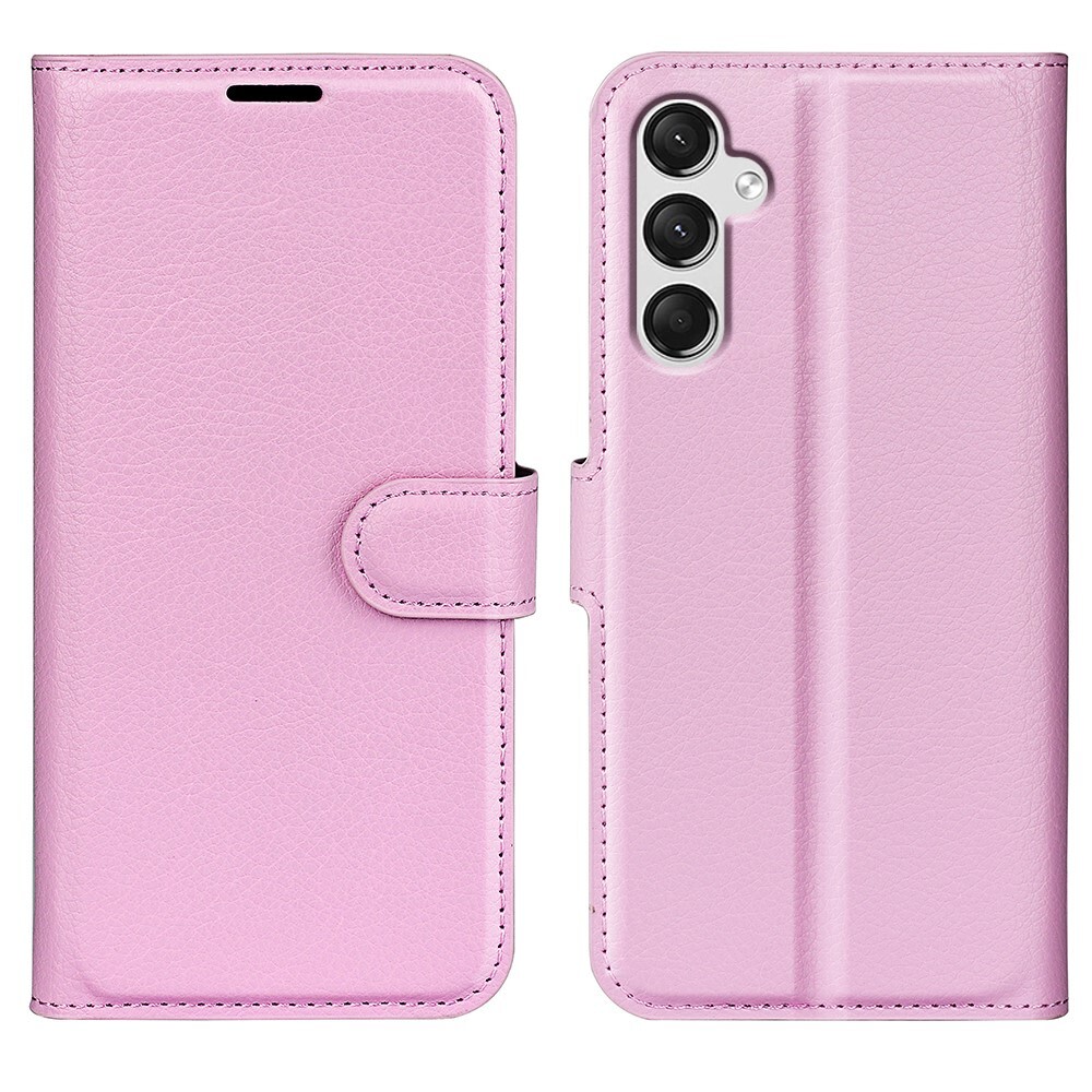 Nyitható tok "Litchi" Samsung Galaxy A25 készülékekhez - rózsaszín