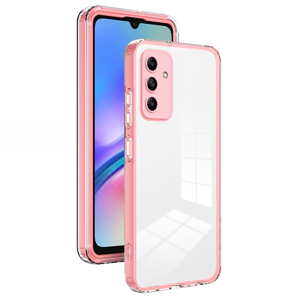 Hibrid tok beépített kamera védelemmel "Crystal Bumper" Samsung Galaxy A05s készülékekhez - metallic pink
