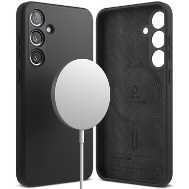 Tok Ringke "Silicone Magnetic" Samsung Galaxy S24 készülékekhez - black