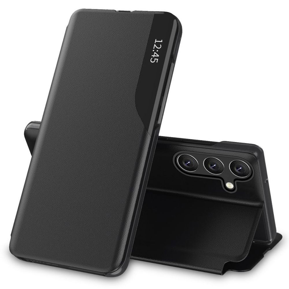Nyitható tok "Edge View" Samsung Galaxy A55 készülékekhez - fekete