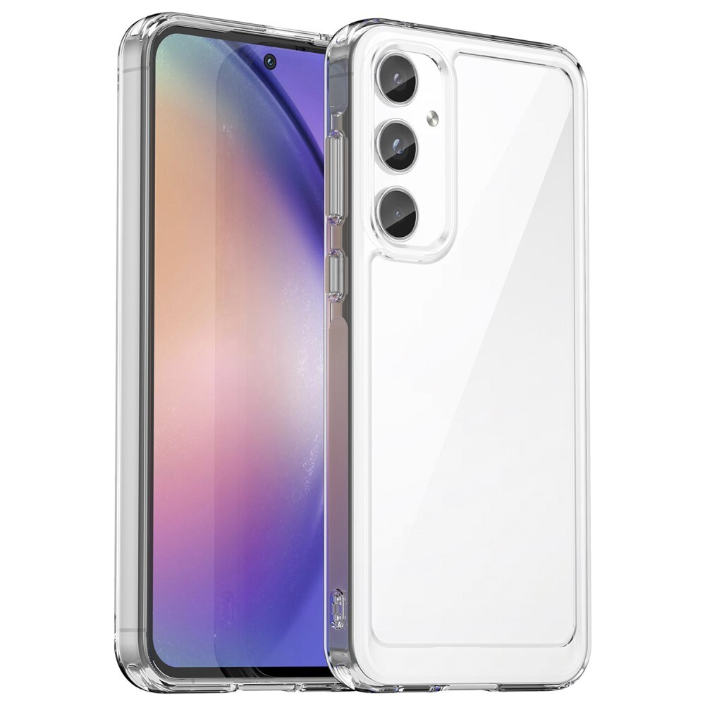 Hibrid tok "Frame Shield" Samsung Galaxy A55 készülékekhez - átlátszó