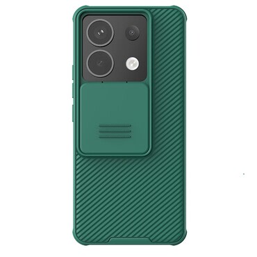 Prémium kemény tok Nillkin "CamShield Pro" Xiaomi Redmi Note 13 Pro 5G / Poco X6 készülékekhez - zöld