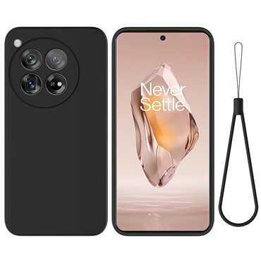 Szilikon tok OnePlus 12R készülékekhez - fekete