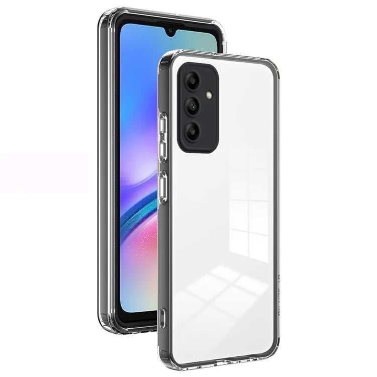 Hibrid tok beépített kamera védelemmel "Crystal Bumper" Samsung Galaxy A55 készülékekhez - metallic black