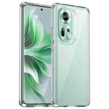Hibrid tok "Frame Shield" Oppo Reno11 készülékekhez - átlátszó