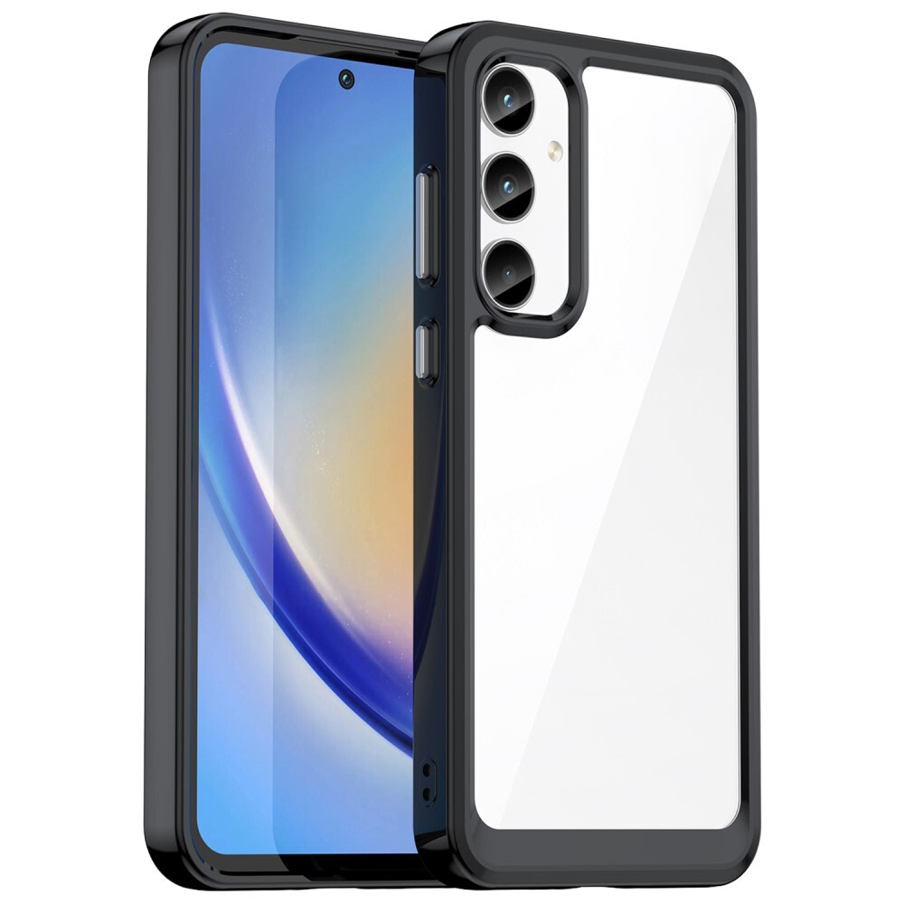 Hibrid tok "Frame Shield" Samsung Galaxy A35 készülékekhez - fekete