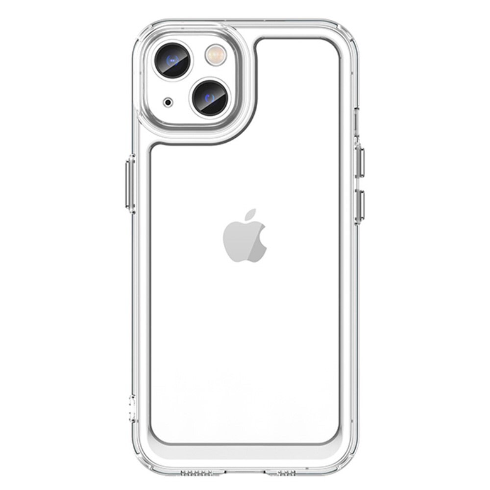 Hibrid tok "Frame Shield" iPhone 13 készülékekhez - átlátszó