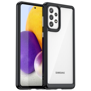 Hibrid tok "Frame Shield" Samsung Galaxy A73 5G készülékekhez - fekete
