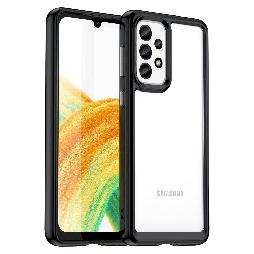 Hibrid tok "Frame Shield" Samsung Galaxy A33 5G készülékekhez - fekete