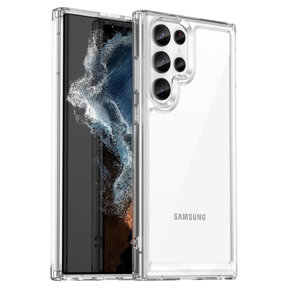 Hibrid tok "Frame Shield" Samsung Galaxy S23 Ultra készülékekhez - átlátszó