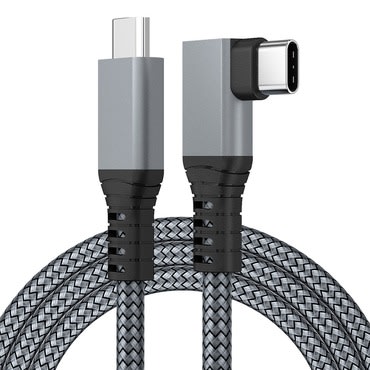 Rendkívül hosszú USB-C - USB-C kábel LongMe X5 - 6m - gunmetal