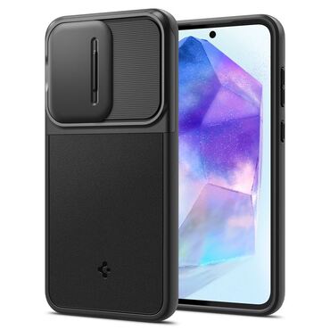 Tok Spigen "Optik Armor" Samsung Galaxy A55 készülékekhez - fekete