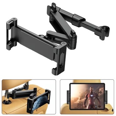 Univerzális kihúzható ülésre szerelhető tartó "BlitzGrip" telefonokra és tabletekre - metal black
