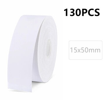 50 x 15mm címkék Niimbot "Label" vezeték nélküli hőnyomtatóhoz  - fehér