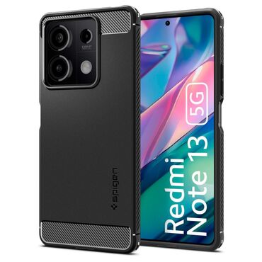 Tok Spigen "Rugged Armor" Xiaomi Redmi Note 13 5G készülékekhez - black