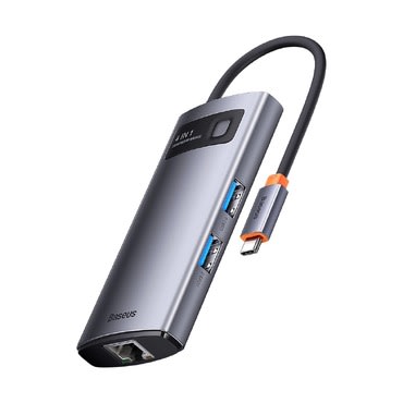 Multifunkcionális USB HUB Baseus "Metal Gleam" 4 az 1-ben USB-C kimenettel Multifunkcionális USB HUB Baseus "Metal Gleam" 4 az 1-ben USB-C kimenettel