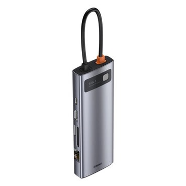 Multifunkcionális USB HUB Baseus "Metal Gleam" 9 az 1-ben USB-C kimenettel Multifunkcionális USB HUB Baseus "Metal Gleam" 9 az 1-ben USB-C kimenettel