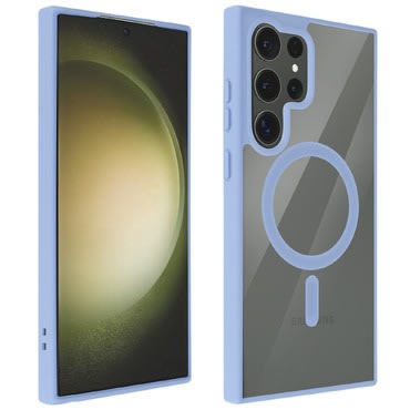Hibrid tok "PastelMag" MagSafe mágnessel Samsung Galaxy S22 Ultra készülékekhez - sky blue