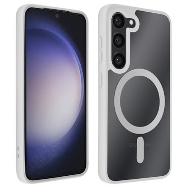 Hibrid tok "PastelMag" MagSafe mágnessel Samsung Galaxy S24 Plus készülékekhez - white