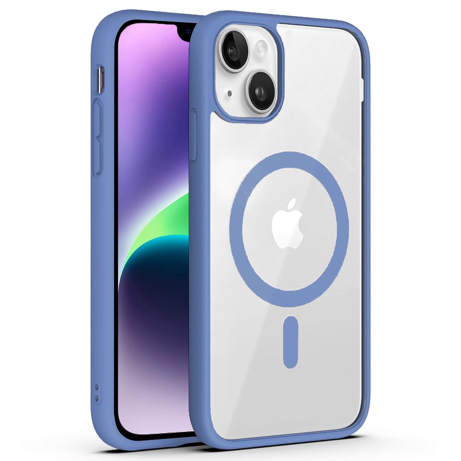 Hibrid tok "PastelMag" MagSafe mágnessel iPhone 11 készülékekhez - sky blue