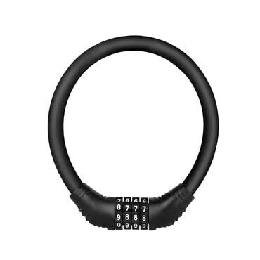 ChainLock kerékpárzár állítható 4 számjegy kombinációval a maximális biztonság érdekében - stealth black