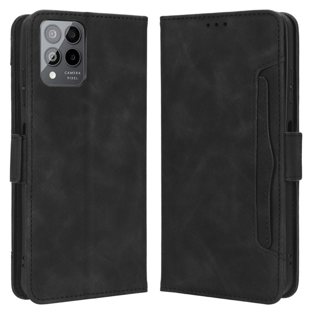 Nyitható tok "Front Pocket" Telekom T Phone Pro / REVVL 6 Pro készülékekhez - fekete