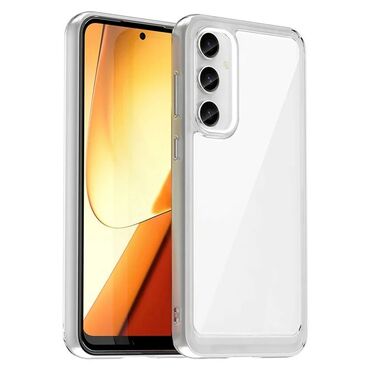 Hibrid tok "Frame Shield" Samsung Galaxy A34 5G készülékekhez - átlátszó